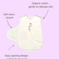 NICU Vest 2 Pack, Fairy Garden, Organic Cotton, Velcro Closures Bodysuit / Vest Little Dreamer 