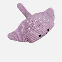 Crochet Fair Trade Rattle Toy - Stingray - Lilac Rattle Pebble Toys 
