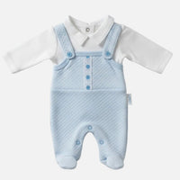Blue Quilted Lace & Bows All in one Tiny Chick