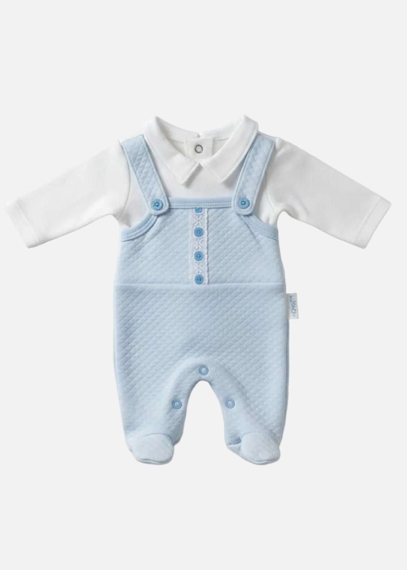 Blue Quilted Lace & Bows All in one Tiny Chick