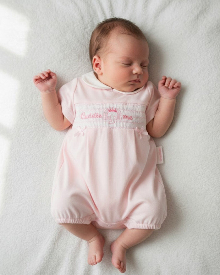 "Cuddle Me" Pink Romper