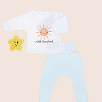 2 Piece Printed Top & Blue Trouser Set, Little Sunshine Little Mouse Baby Clothing & Gifts