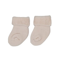 Taupe Towelling Stay-on Premature Baby Socks Little Mouse Baby Clothing & Gifts