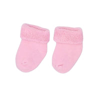 Baby Pink Towelling Stay-on Premature Baby Socks Little Mouse Baby Clothing & Gifts