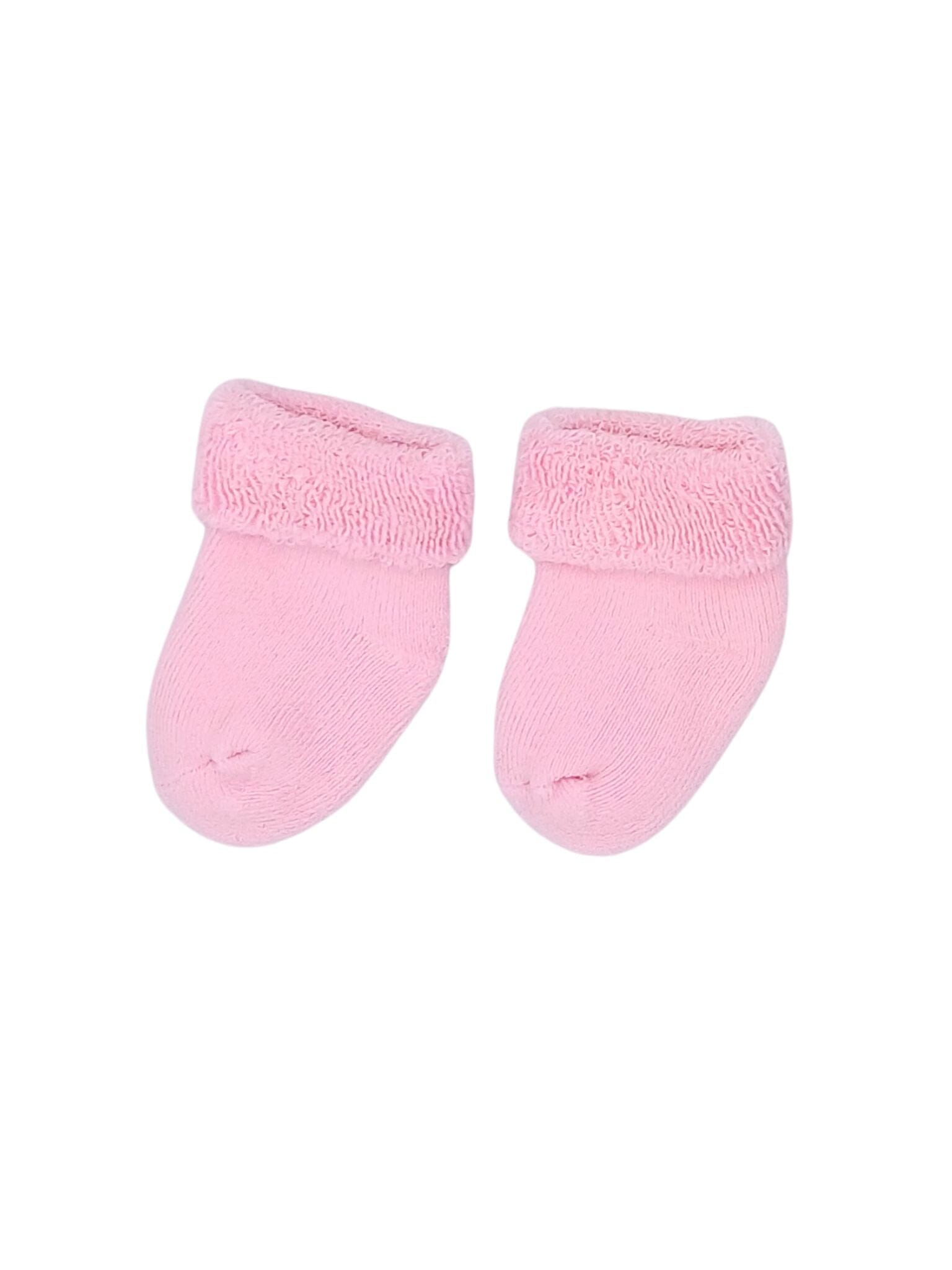 Baby Pink Towelling Stay-on Premature Baby Socks Little Mouse Baby Clothing & Gifts