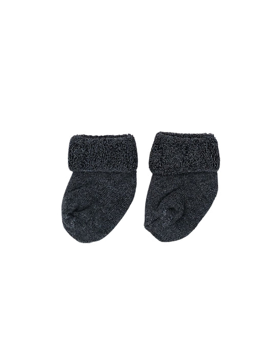 Charcoal Stay-on Towelling Premature Baby Socks Little Mouse Baby Clothing & Gifts