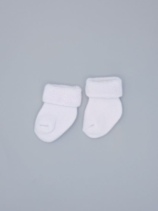 White Stay-on Towelling Premature Baby Socks Little Mouse Baby Clothing & Gifts