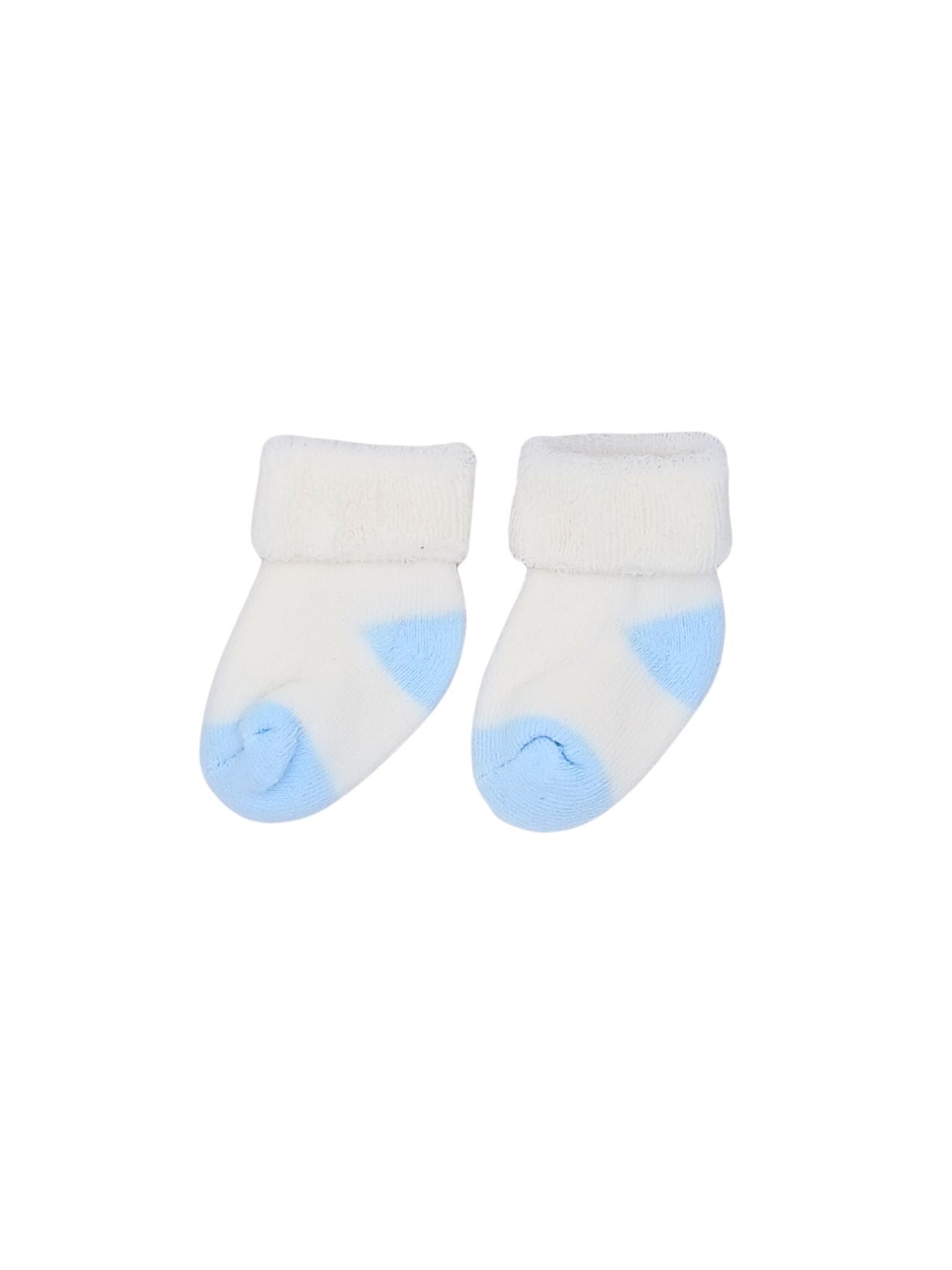 Blue & Cream Stay on Towelling Premature Baby Socks Little Mouse Baby Clothing & Gifts