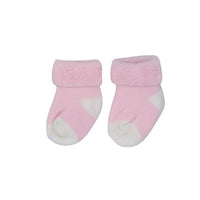 Pink with White toes and heels Stay-on Towelling Premature Baby Socks Little Mouse Baby Clothing & Gifts