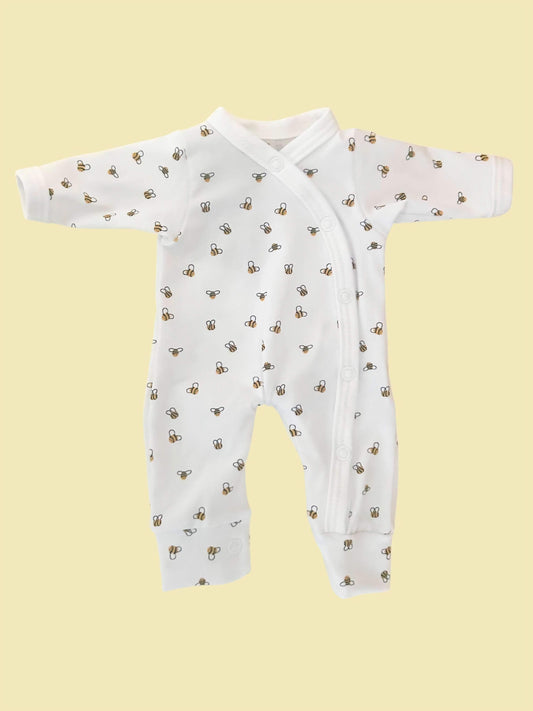Prem Baby Sleepsuit, Buzzy Bees Sleepsuit / Babygrow Tiny & Small 