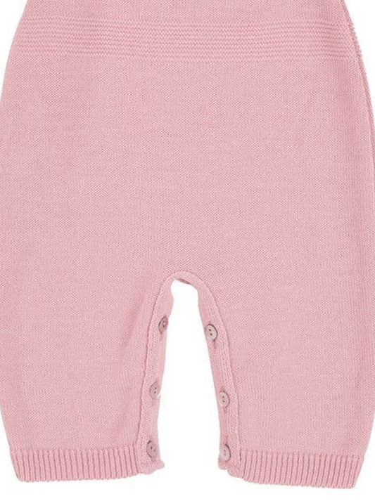 Pink Knitted Early Baby Dungarees Dungaree Dandelion 