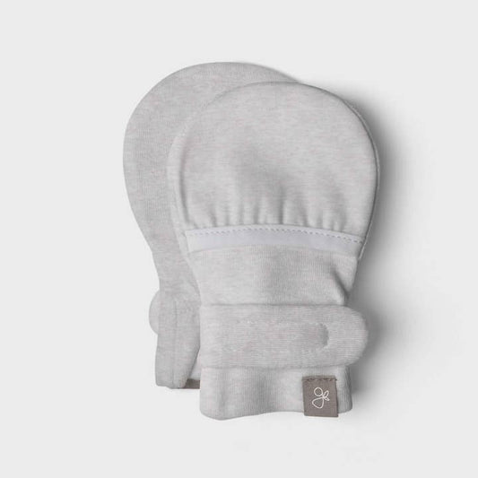 Prem Stay-On Scratch Mittens - Storm Grey Scratch Mitts Goumikids 