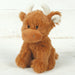 Scottish Highland Cow Soft Plush Toy Mini Brown -11cm tall