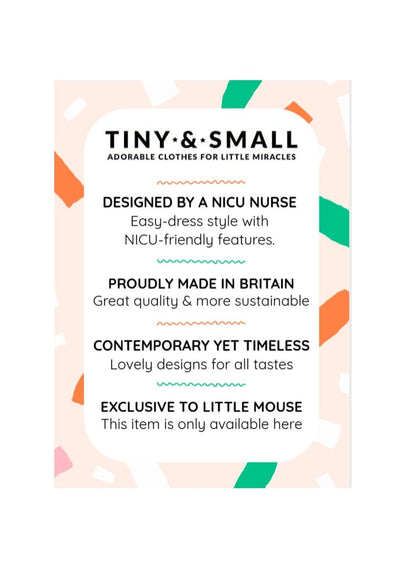 Incubator Vest, Midnight Snow Bodysuit / Vest Tiny & Small 