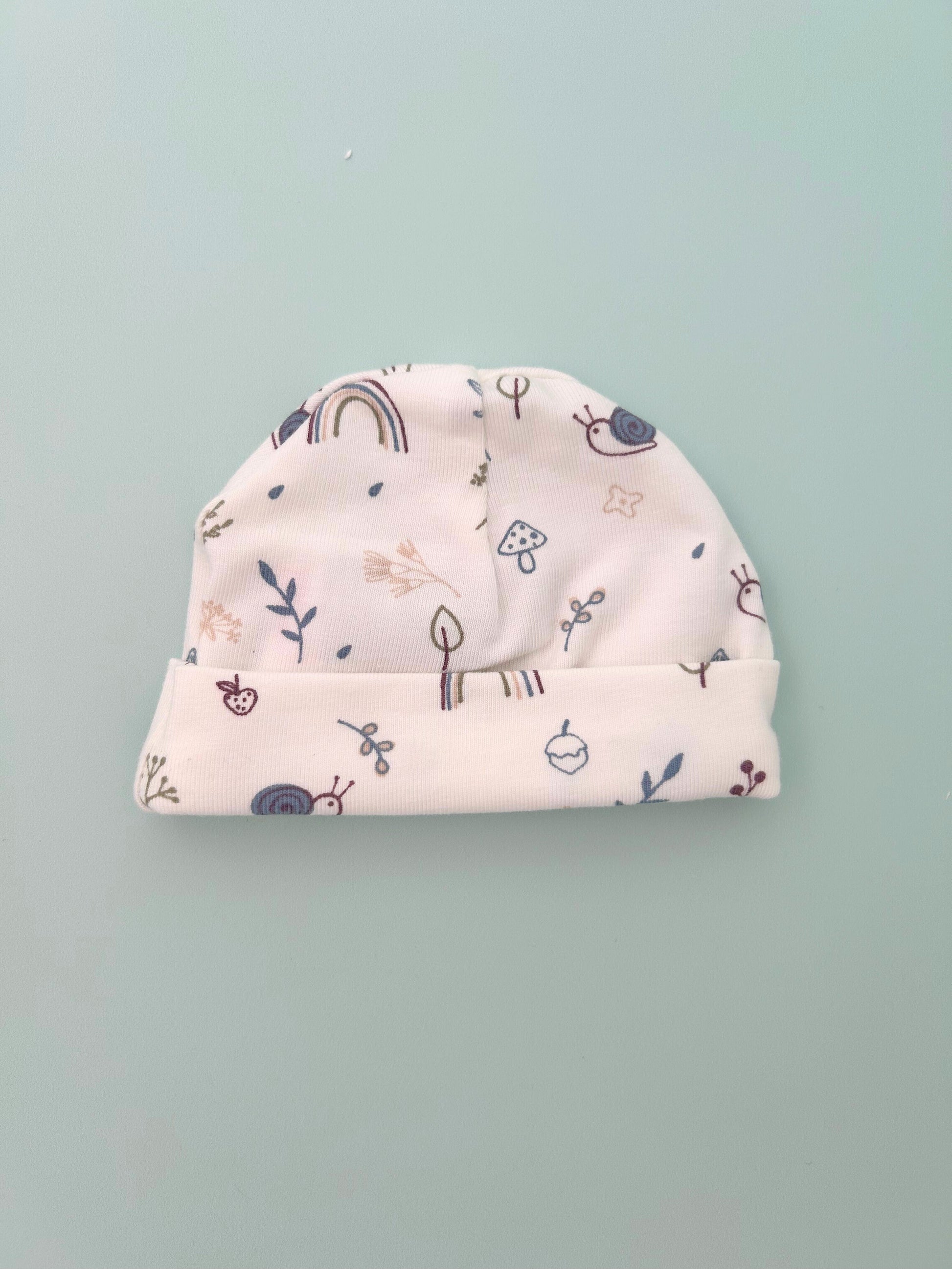 Preemie Round Hat, Acorn Wood Hat Tiny & Small 
