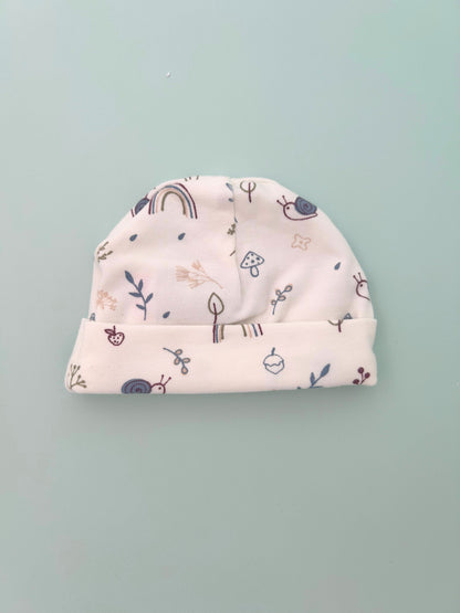 Preemie Round Hat, Acorn Wood Hat Tiny & Small 