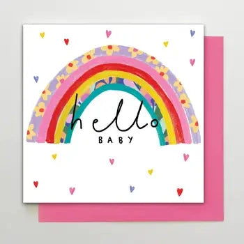 Cards & Message Cards & Gift Wrap Little Mouse Baby Clothing & Gifts Hello Baby Rainbow 