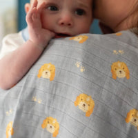 Ziggle Muslin - Cockapoo - 80 x 80 cm Swaddle Blanket Ziggle Baby 