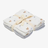 3 Pack, Organic Cotton Muslins, Alpacas / Grey, 65 x 65 cm Blanket Pippi 