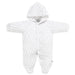 White Starry Snowsuit, Bear Ears on Hood Snowsuit / Pramsuit Dandelion 