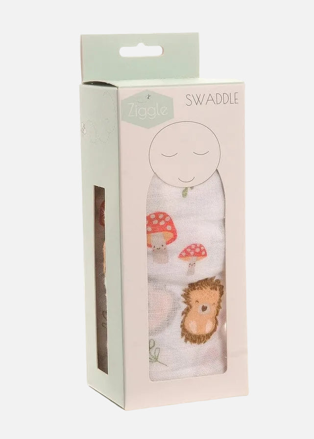 Ziggle Swaddle - Woodland - 120 x 120 cm Swaddle Blanket Ziggle Baby 