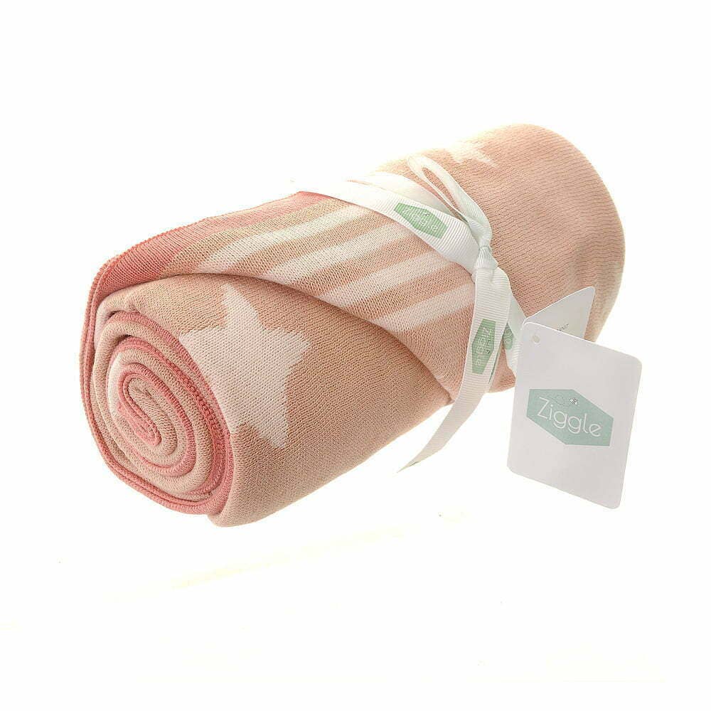 Ziggle Baby - Pink Stars Blanket Blanket Ziggle Baby 