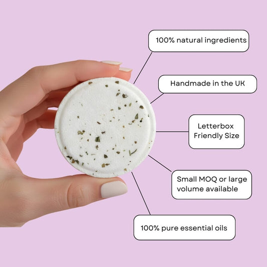 Pastel lilac 'Because counting sheep is overrated' Shower Steamer Parent Gift Steami 