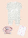 Pink and Flowery Gift Box - Babygrow, Toy & Muslin Gift Set Little Mouse Baby Clothing & Gifts 