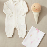 The Beach Gift Box - Babygrow, Toy & Muslin Gift Set Little Mouse Baby Clothing & Gifts 