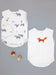 NICU Vest 2 Pack, Organic Cotton, Brave Badger & Clever Fox Bodysuit / Vest Little Dreamer 