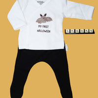 My First Halloween Bat top and leggings - multiple colours