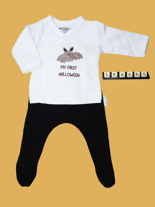 My First Halloween Bat top and leggings - multiple colours