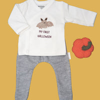 My First Halloween Bat top and leggings - multiple colours