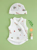 Incubator Vest & Round Hat Set, Beautiful Bloom - Set - Tiny & Small