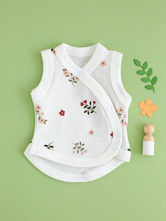 Incubator Vest & Knotted Hat Set, Beautiful Bloom Incubator Vest & Hat Set Tiny & Small 