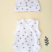 Incubator Vest & Round Hat Set - Buzzy Bees Incubator Vest & Hat Set Tiny & Small 