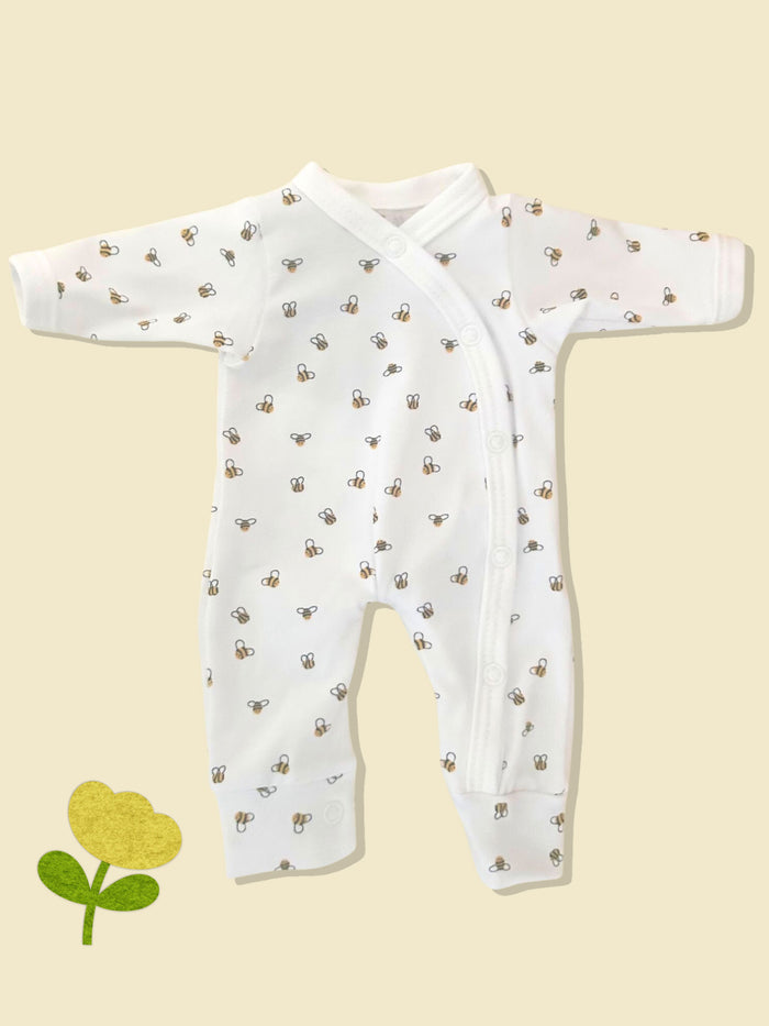 Unisex Premature Baby Sleepsuit, Buzzy Bees
