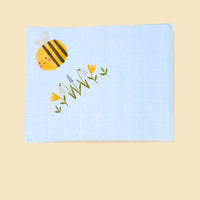 'Bumble & Bloom' 100% Pure Cotton Muslin - 70cm x 70cm - One Muslin Muslin Little Mouse Baby Clothing & Gifts 