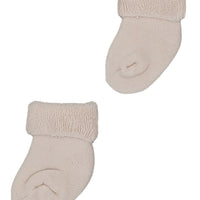 Taupe Towelling Stay-on Premature Baby Socks Little Mouse Baby Clothing & Gifts