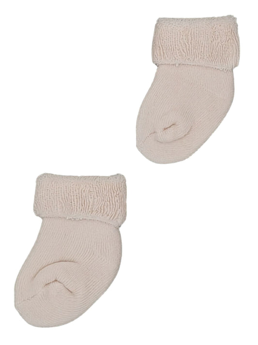 Taupe Towelling Stay-on Premature Baby Socks Socks Little Mouse Baby Clothing & Gifts 