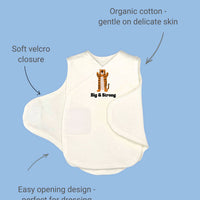 Organic Cotton Incubator Vest and Hat Set - Big and Strong