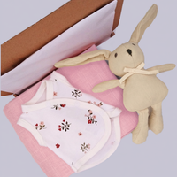 Beautiful Bloom Gift Box - Incubator Vest, Toy, Pink Muslin