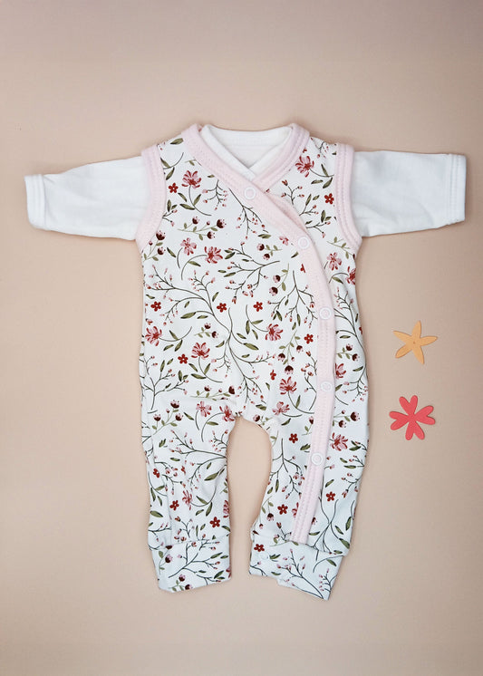 Dungaree & Top Set, Blossom Dungaree Tiny & Small 