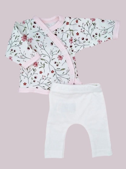 2 piece wrap top & trouser set, Blossom Top & Trousers Tiny & Small 