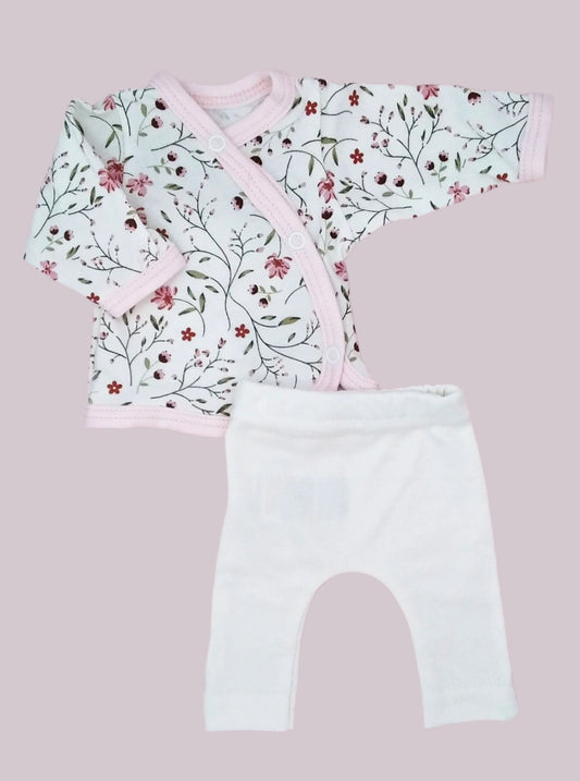 2 piece wrap top & trouser set, Blossom Top & Trousers Tiny & Small 