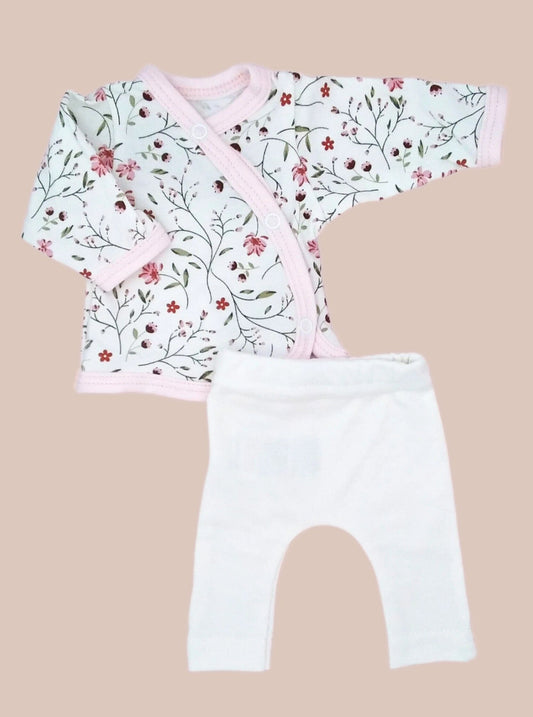 2 piece wrap top & trouser set, Blossom Top & Trousers Tiny & Small 