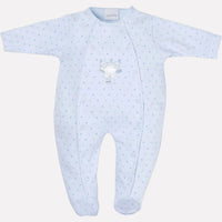 Blue Baby Bear Star Print Sleepsuit Sleepsuit / Babygrow Dandelion 