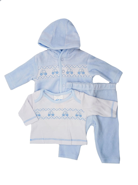 Cars 3 Piece velour Gift Set: Trousers, Top & Jacket Outfit Just too Cute 