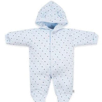Blue Starry Snowsuit, Bear Ears on Hood Dandelion