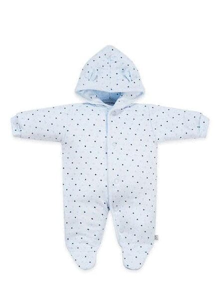 Blue Starry Snowsuit, Bear Ears on Hood
